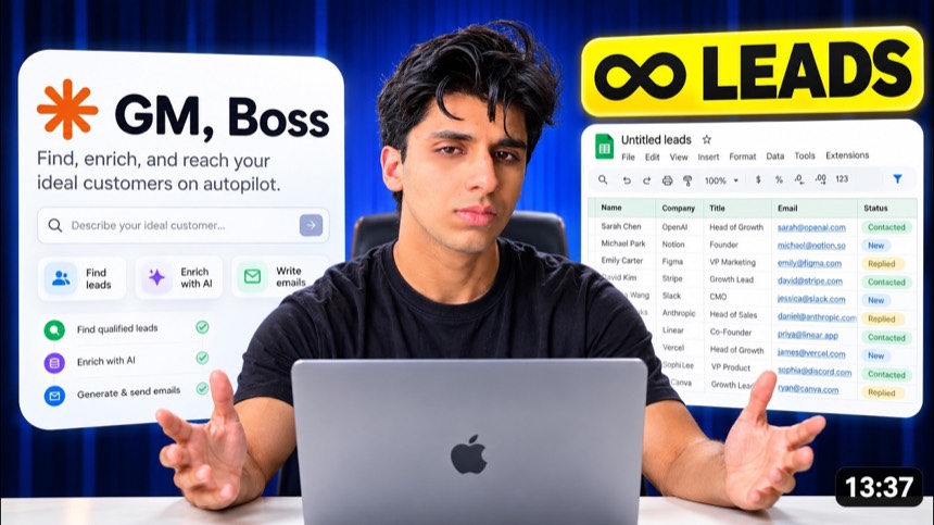 Watch me Generate Unlimited Leads Using Getleads.io (live)